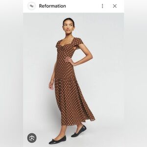 Reformation Myah Polka Dot Maxi Dress (Size 8) - NWOT